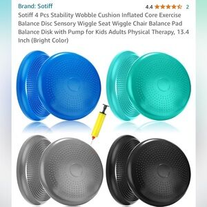 NWT 4 piece wobbly cushion / exercise set